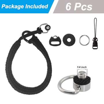 AONTOKY Camera Wrist Strap Paracord Camera Hand Wrist Straps Lanyard with D Ring Screw for DSLR Mirr...