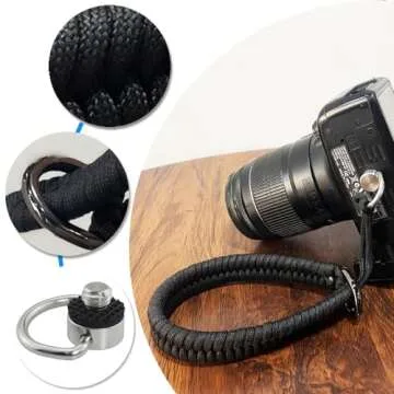 AONTOKY Camera Wrist Strap Paracord Camera Hand Wrist Straps Lanyard with D Ring Screw for DSLR Mirrorless Cameras Phone Gimbal Stabilizer Selfie Stick Tripod Mount