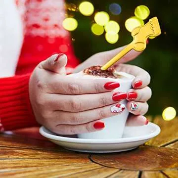 16-Piece Christmas Spoon Set for Holiday Celebrations