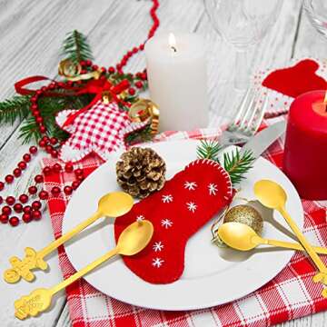 16-Piece Christmas Spoon Set for Holiday Celebrations