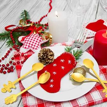 16-Piece Christmas Spoon Set for Holiday Celebrations