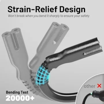 Vockjour 5Ft AC Power Cord for PS5 PS4 Xbox Series