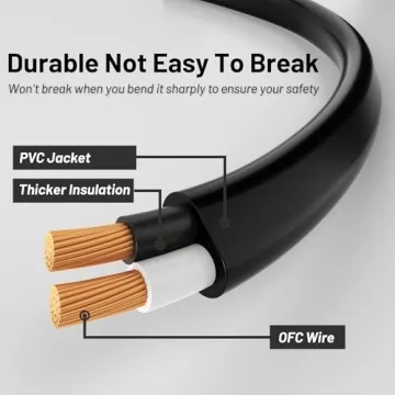 Vockjour 5Ft AC Power Cord for PS5 PS4 Xbox Series