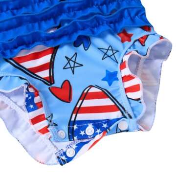 uideazone Baby Girls Swimsuit with UV Protection