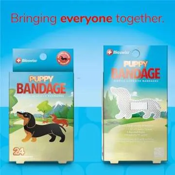 BioSwiss Weiner Dog Bandages for Fun Wound Care