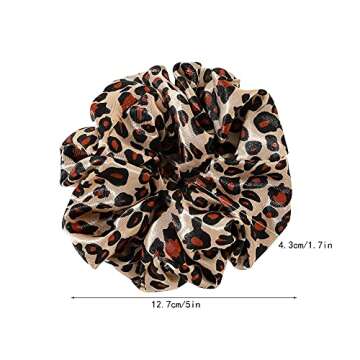 Scrunchies Hair Ties Silk Satin Scrunchy - Hair Elastics Bands Ponytail Holder Pack of Neutral Scrubchy Hair Accessories Women Girls