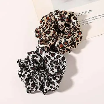 Premium Silk Satin Hair Scrunchies Set for Women and Girls