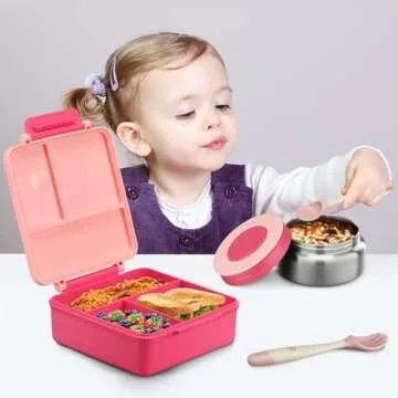 Bento Lunch Box with Soup Thermo & Lunch Bag for Kids