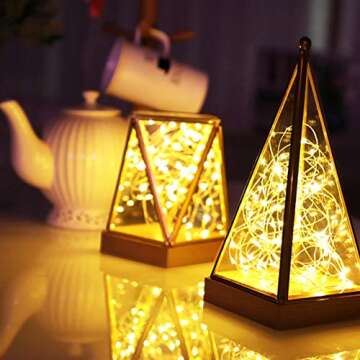 Koxly 2 Pack 20ft 60 Led Fairy Lights with Remote Timer Waterproof Christmas Decor Battery Operated Twinkle Firefly Lights for Bedroom, Garden, Easter, Party, Christmas Indoor and Outdoor Decorations