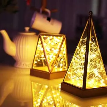 Koxly 2 Pack 20ft LED Fairy Lights with Remote Control