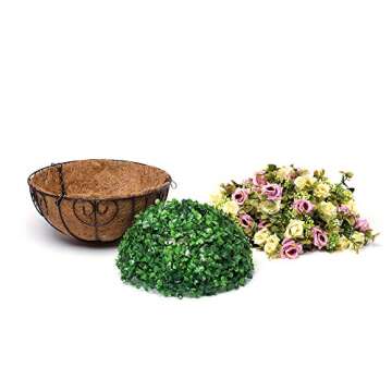 Homsunny Artificial Hanging Plants - UV Resistant Basket