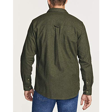 CQR Men's All Cotton Flannel Shirt for Versatile Outdoor Style