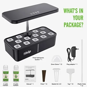 TILTOP Hydroponics Growing System 12 Pods Indoor Garden Kit