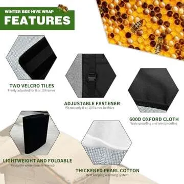 Winter Bee Hive Wrap for 8 and 10 Frame Hives