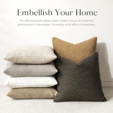 Foindtower Boucle Pillow Covers for Stylish Home Decor