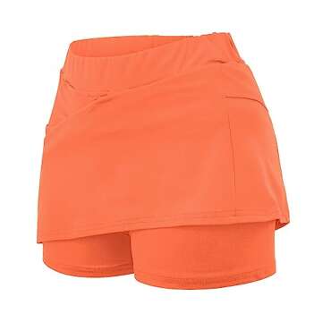 Todays Daily Deals Clearance Todays Daily Deals Yoga Shorts for Women, Womens Elastic Yoga Culottes Solid Color Athletic Shorts of Today Prime Clearance Orange 5X-Large