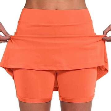 Todays Daily Deals Clearance Todays Daily Deals Yoga Shorts for Women, Womens Elastic Yoga Culottes Solid Color Athletic Shorts of Today Prime Clearance Orange 5X-Large
