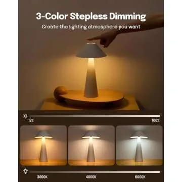 Lalavon RGB Cordless Rechargeable Table Lamp - Ultimate Style