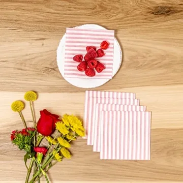 Elegant Vietri Papersoft Capri Red Cocktail Napkins Pack of 20