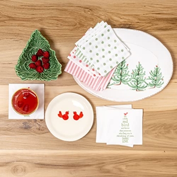 Elegant Vietri Papersoft Capri Red Cocktail Napkins Pack of 20