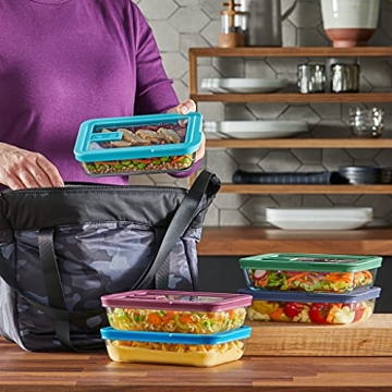 Pyrex 10-Pc Glass Food Storage Set with Venting Lid