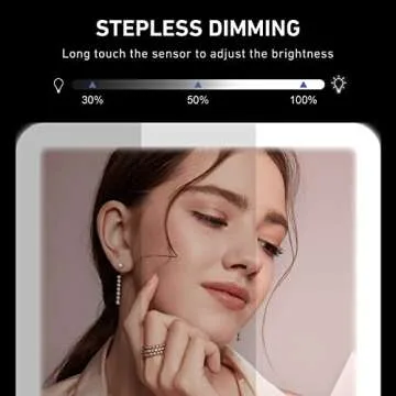 Jadazror Makeup Mirror with Light & Magnification for Travel