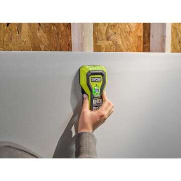 RYOBI Stud Finder with Multiple LED's to Indicate The Full Width of The Stud. One-Handed Operation, ESF5002