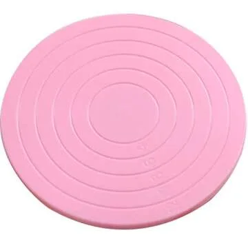 Pink Cookie Decorating Turntable for Easy Baking Fun