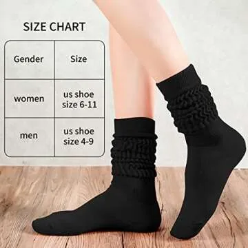 Stylish Witwot 3 Pair Slouch Socks for Women