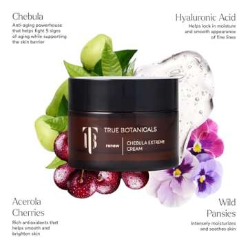 True Botanicals Chebula Extreme Cream | Anti-Aging Moisturizer w/Hyaluronic Acid | Treats Fine Lines...