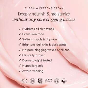 True Botanicals Chebula Extreme Cream | Anti-Aging Moisturizer w/Hyaluronic Acid | Treats Fine Lines & Wrinkles | Dry & Sensitive Skin | Dermatologist Tested, All Natural, Vegan | 1.7 oz | 50 ml
