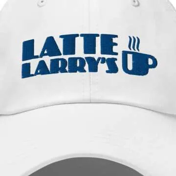 HBO - Curb Your Enthusiasm Latte Larry's Embroidered Hat - Officially Licensed White