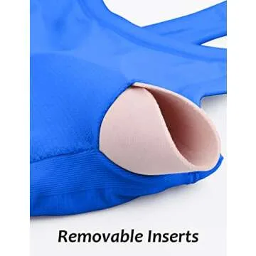 MathCat Workout Tank Tops for Women with Built in Bra, Sleeveless Gym Tops Seamless Racerback Athletic Yoga Shirts