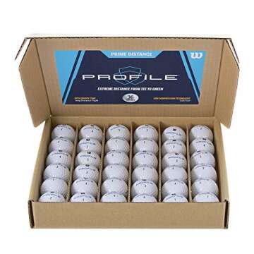 WILSON Profile Distance Golf Balls 36 Pack - Enhance Your Game