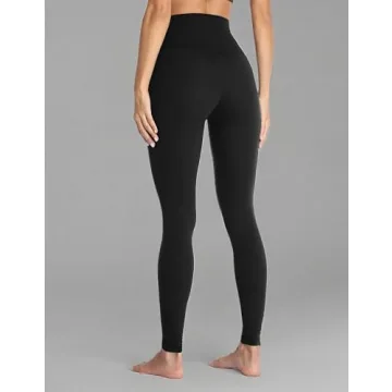 Colorfulkoala Women's High Waisted Tummy Control Workout Leggings 7/8 Length Ultra Soft Yoga Pants 25" (S, Black)