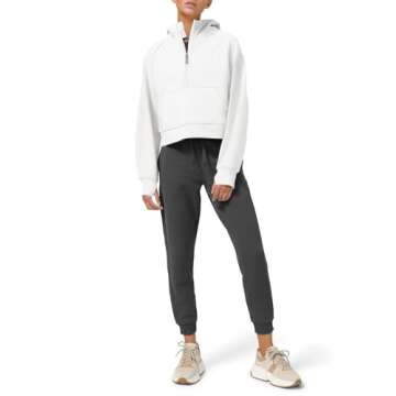 Stylish LASLULU Cropped Hoodie for Active Women