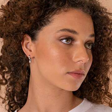 PAVOI 14K Gold Plated S925 Sterling Silver Post Drop/Dangle Huggie Earrings for Women | Dainty Earri...