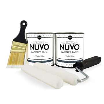 Nuvo Oxford Blue Cabinet Makeover Kit - Easy DIY 7-Piece Set, Regal Navy, Long-Lasting Finish