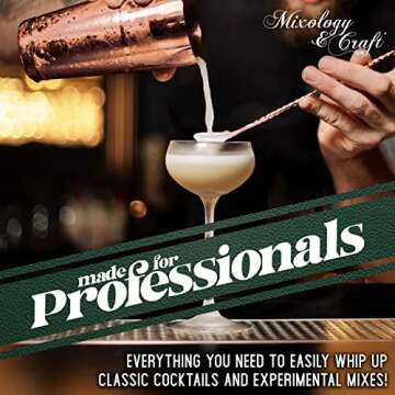 Mixology Bartender Kit with Mahogany Stand | 10-Piece Set