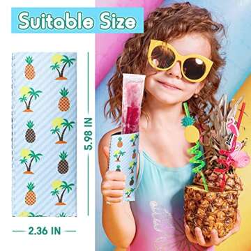 10 Pcs Freezer Pop Sleeve Insulator ice lolly Sleeve Neoprene ice lolly Holders for Kids Washable ice lolly Sleeve Reusable ice lolly Bags for Kitchen Home Party Supplies