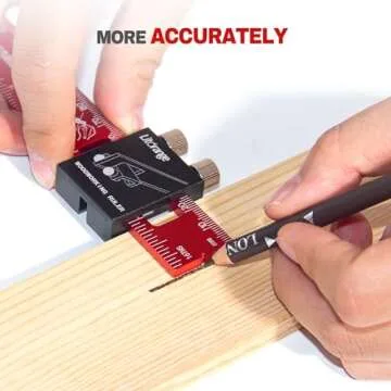LitOrange 3 Pcs Woodworking Ruler Set - Durable and Precise
