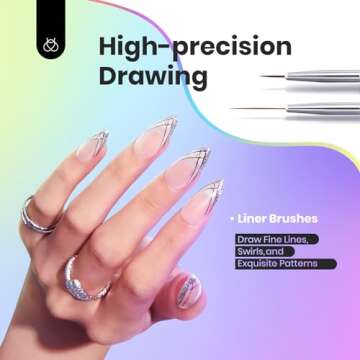 Beetles Nail Art Brushes Set for Creative Nail Designs