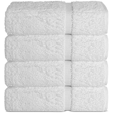Chakir Turkish Towels | Hotel & Spa Quality 100% Cotton Premium Turkish Towels | Soft & Absorbent (4...