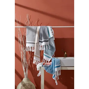 Luxurious Sea Me At Home Turkish Hand Towels Set