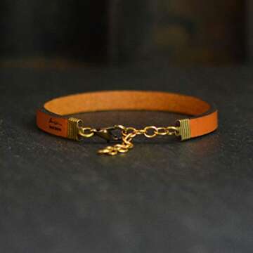 Inspirational Leather Bracelet for Women - Choose Joy