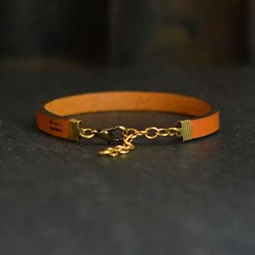 Inspirational Leather Bracelet for Women - Choose Joy