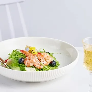 Getstar Large Pasta Bowls Set of 6 - Stylish & Safe