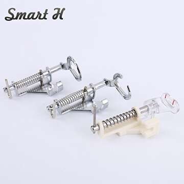3pcs Premium Free Motion Sewing Machine Feet Set for Home Use