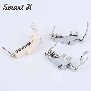 3pcs Premium Free Motion Sewing Machine Feet Set for Home Use