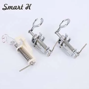 3pcs Premium Free Motion Sewing Machine Feet Set for Home Use